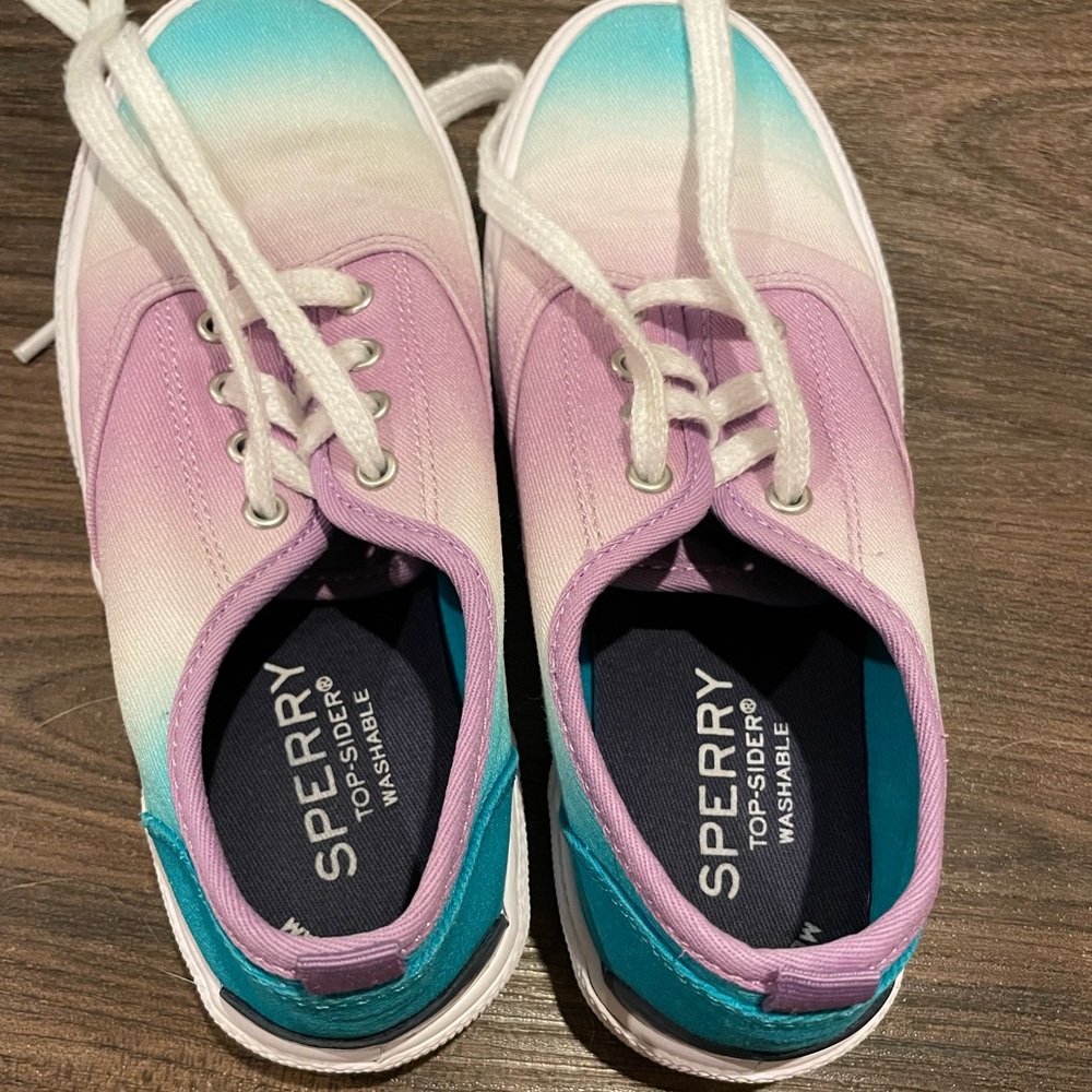 Little Girls Sperry Pier Wave Washable Sneaker